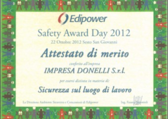 Edipower Safety Award Day 2012
